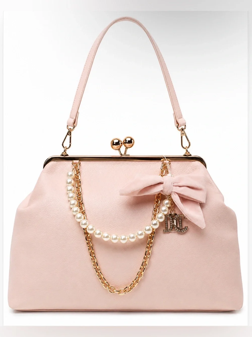 Juicy Couture “Fashion Items Haus Charms” XL KissLock Satchel Bag